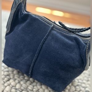 The Sak classic blue suede purse